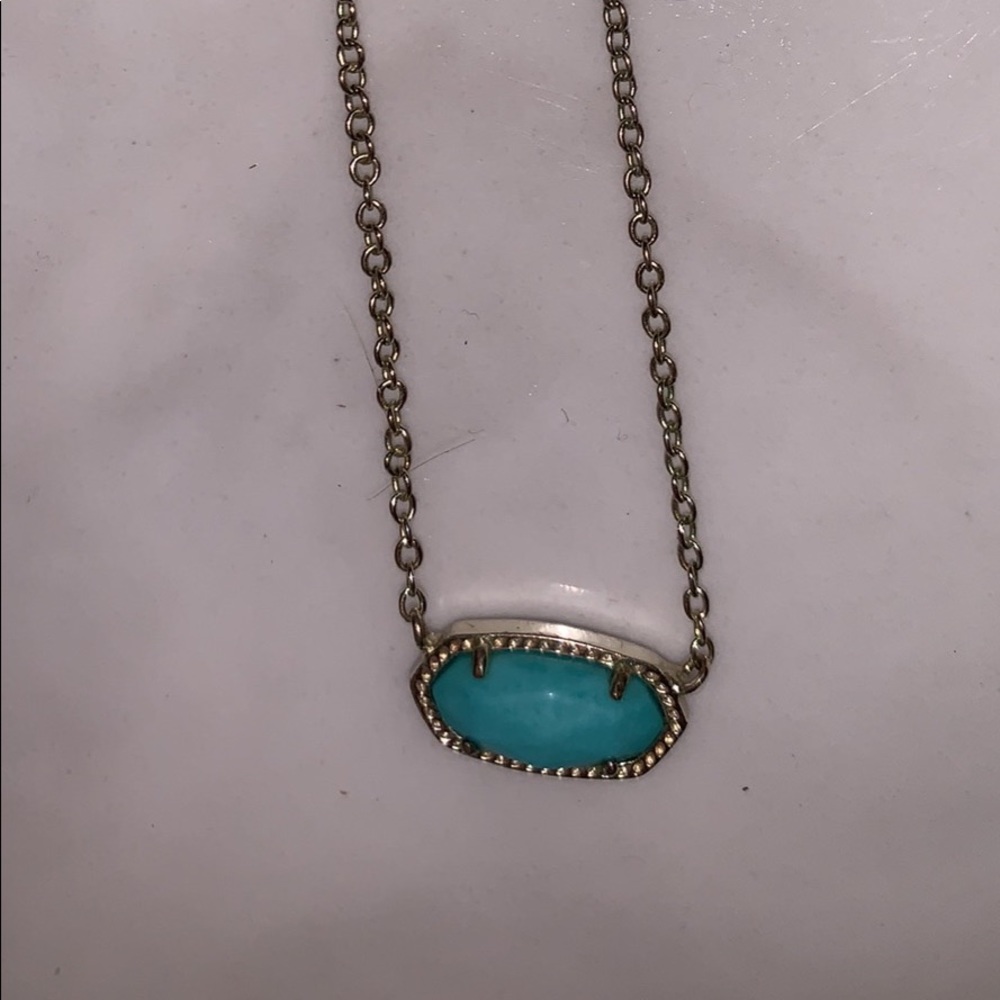 Turquoise and gold Elisa Kendra Scott